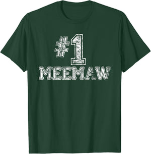 #1 Meemaw T Shirt - Number One Mother's Day Gift T-Shirt - T-Shirt | Forest