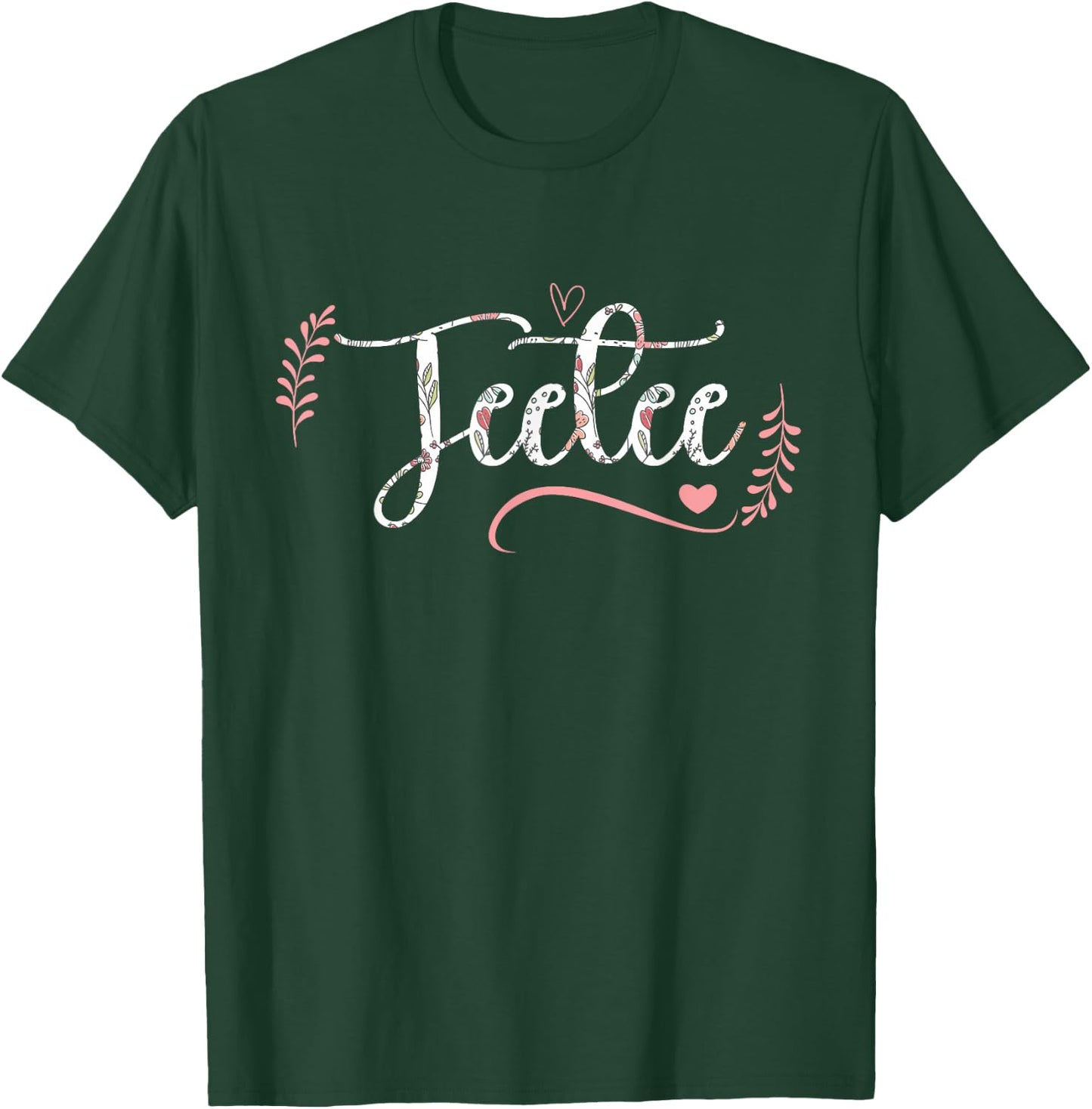 Teetee Floral Grandma Christmas Mother's Day Grandparents T-Shirt - T-Shirt | Forest