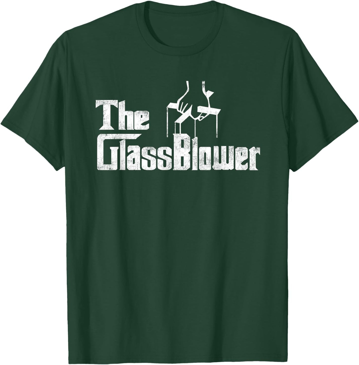 The Glassblower glass blower Blowing Funny Distressed T-Shirt - T-Shirt | Forest