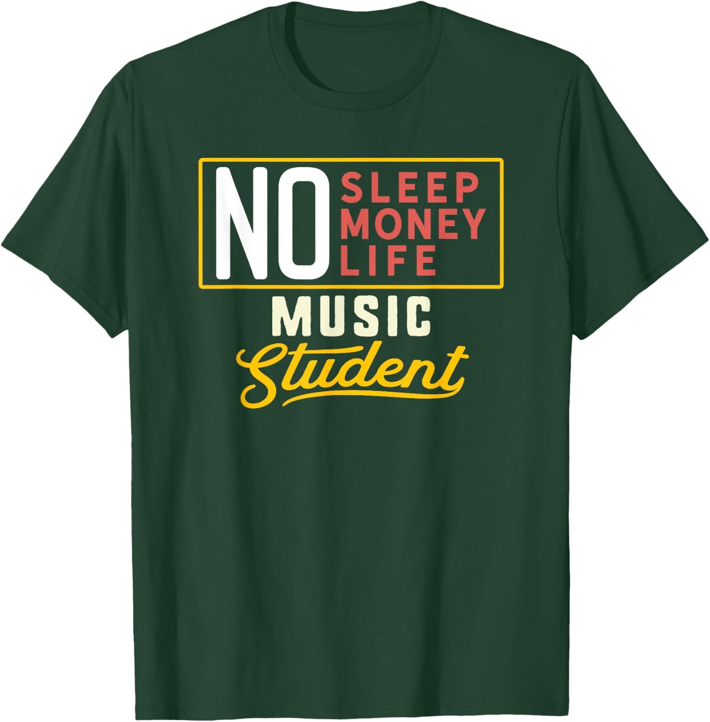 Funny Music Major Student Shirt Graduation Gift College T-Shirt - T-Shirt | Forest