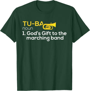 Tuba Player Shirt Marching Band Classical Music Gift Design T-Shirt - T-Shirt | Forest