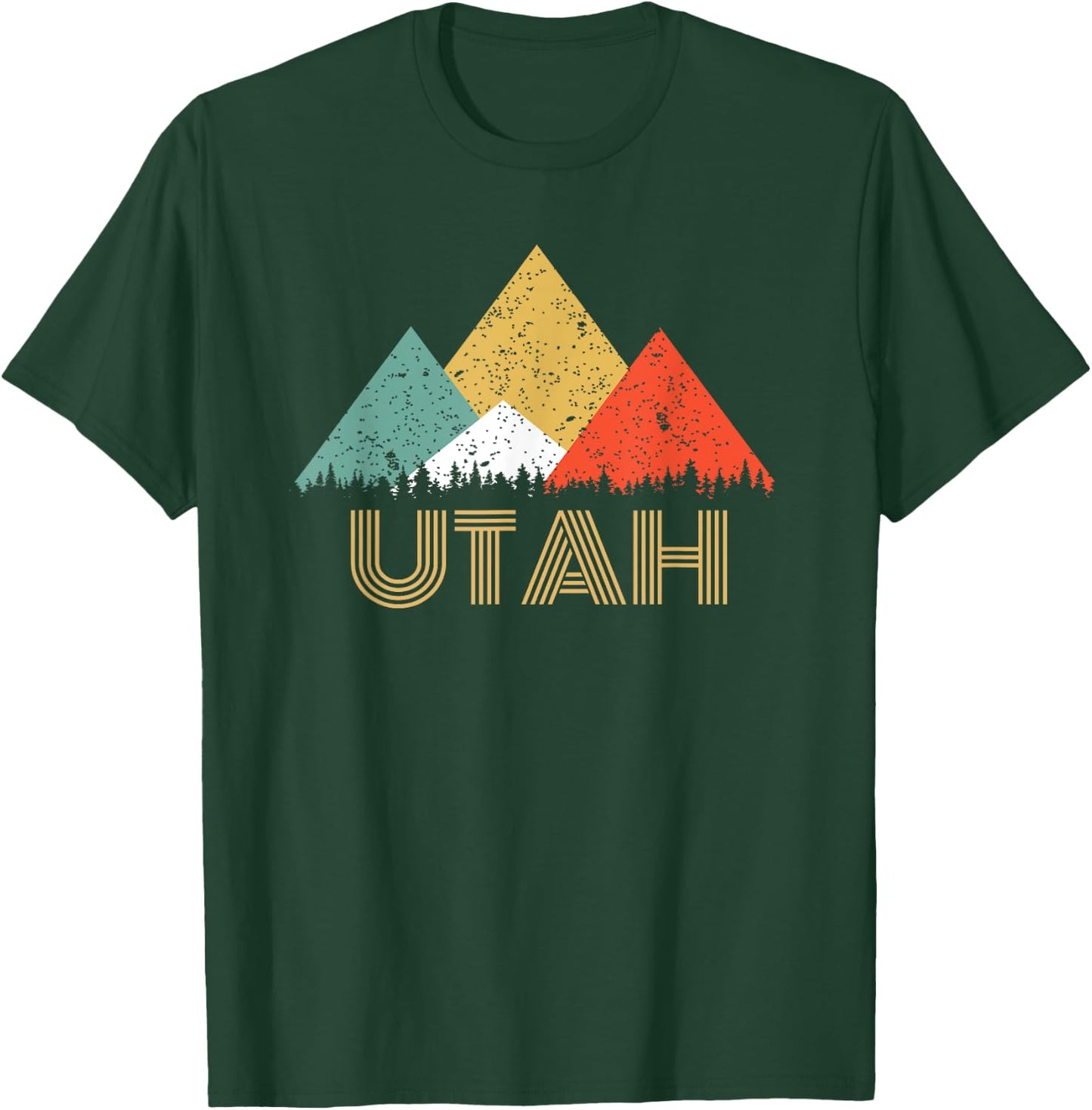 Retro Utah Mountain T Shirt Women and Kids T-Shirt - T-Shirt | Forest