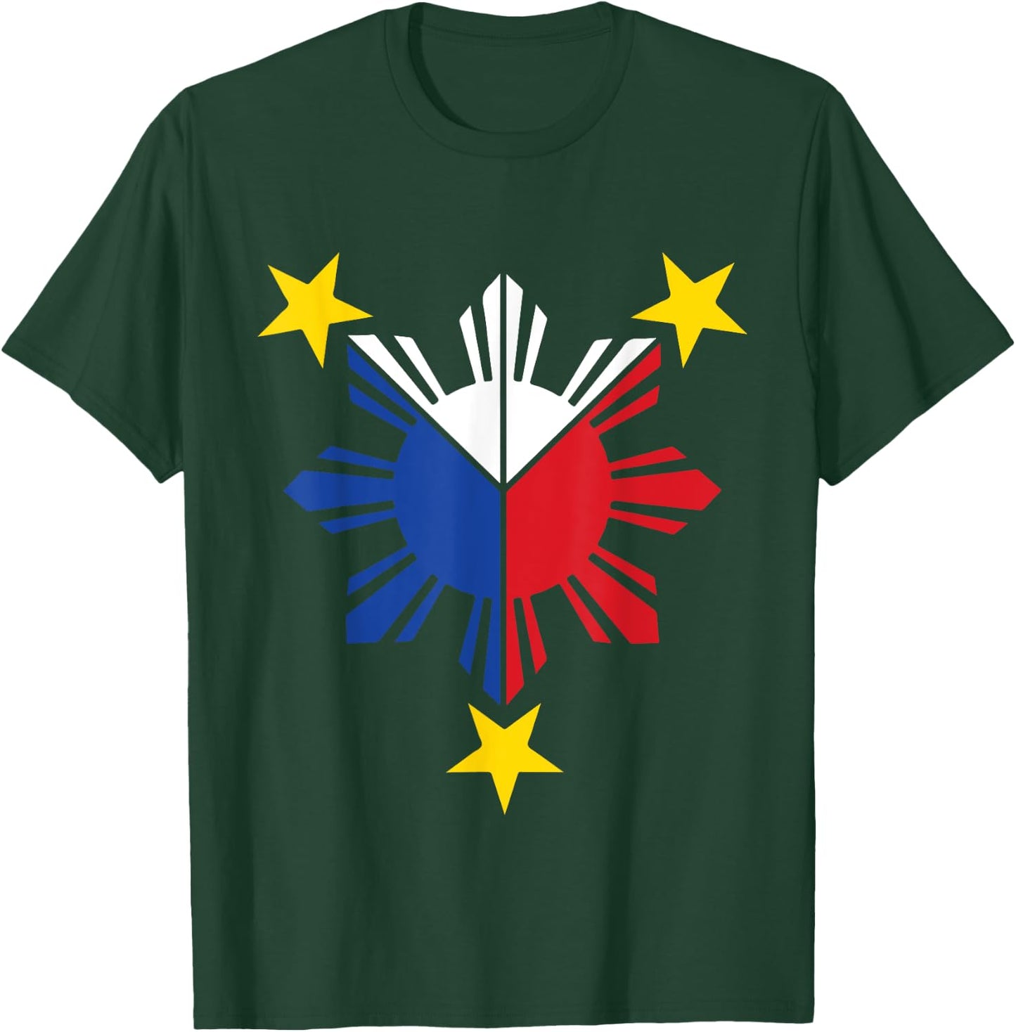 Pinoy Filipino Flag Stars and Sun Kids T-Shirt - T-Shirt | Forest