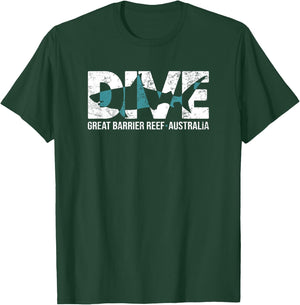 Australia SCUBA Diving Great Barrier Reef Dive T-Shirt - T-Shirt | Forest