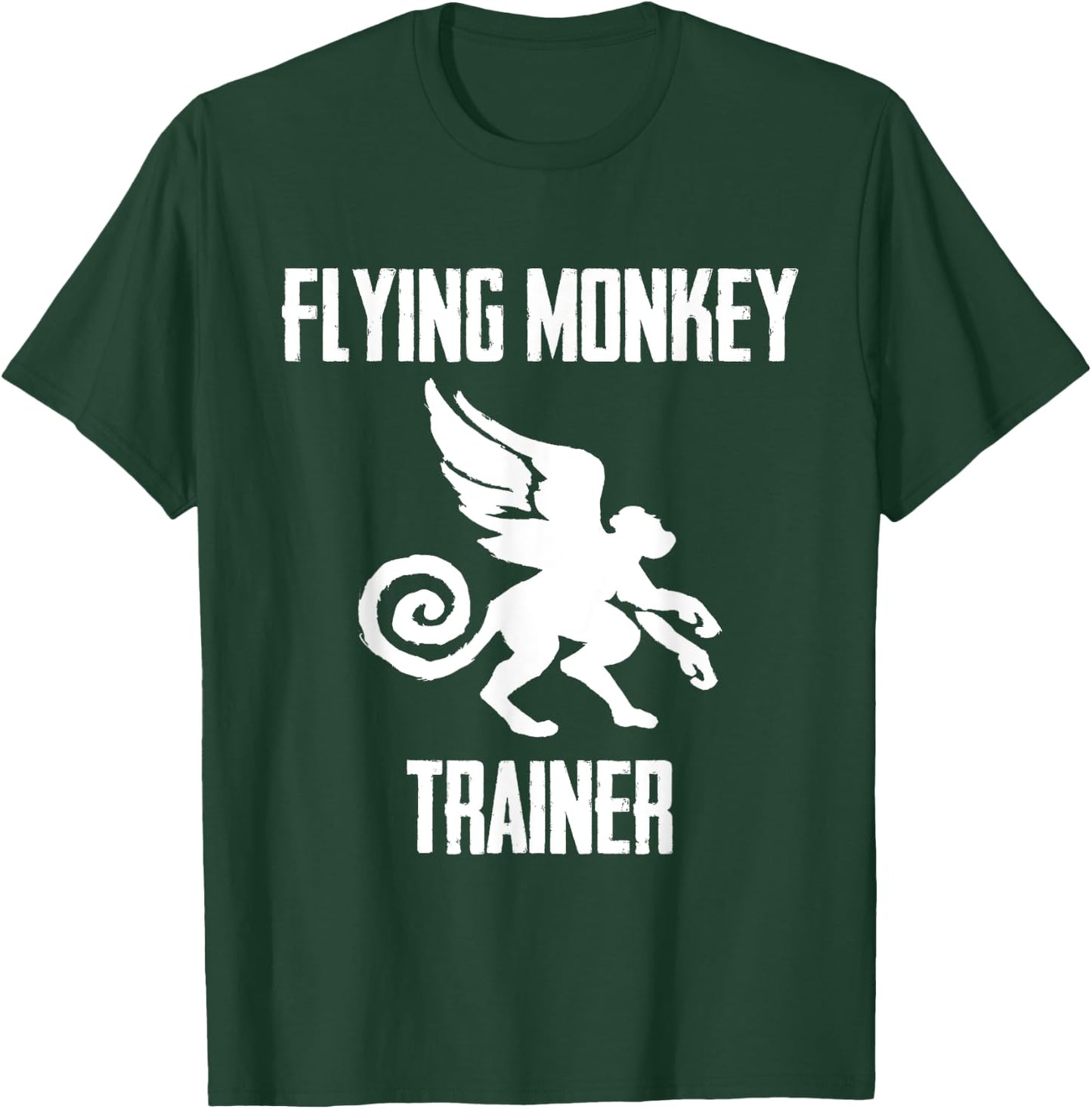 Flying Monkey Trainer Cute Monkies Animal Lover T-Shirt - T-Shirt | Forest