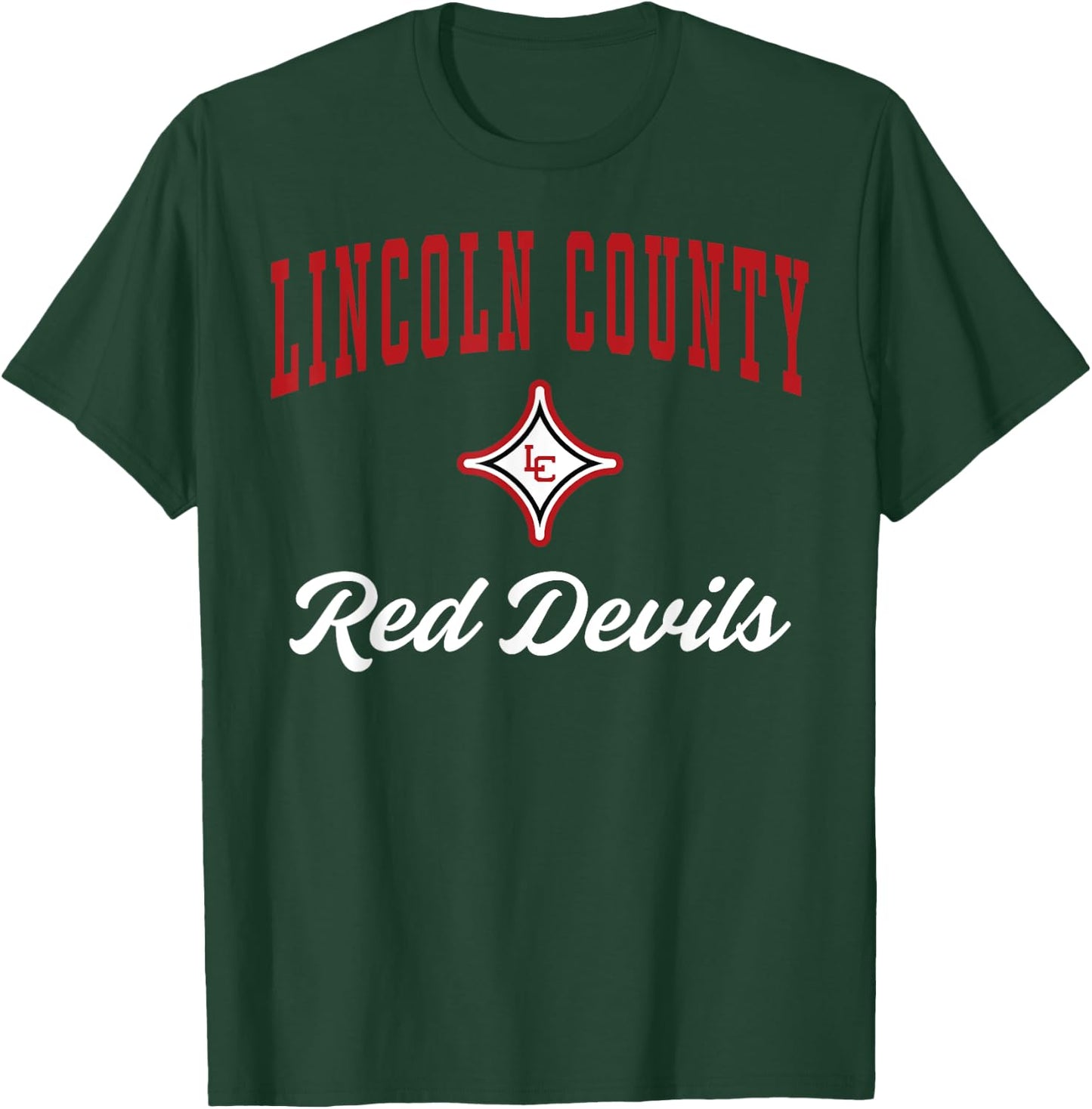 Lincoln County High School Red Devils C3 T-Shirt - T-Shirt | Forest