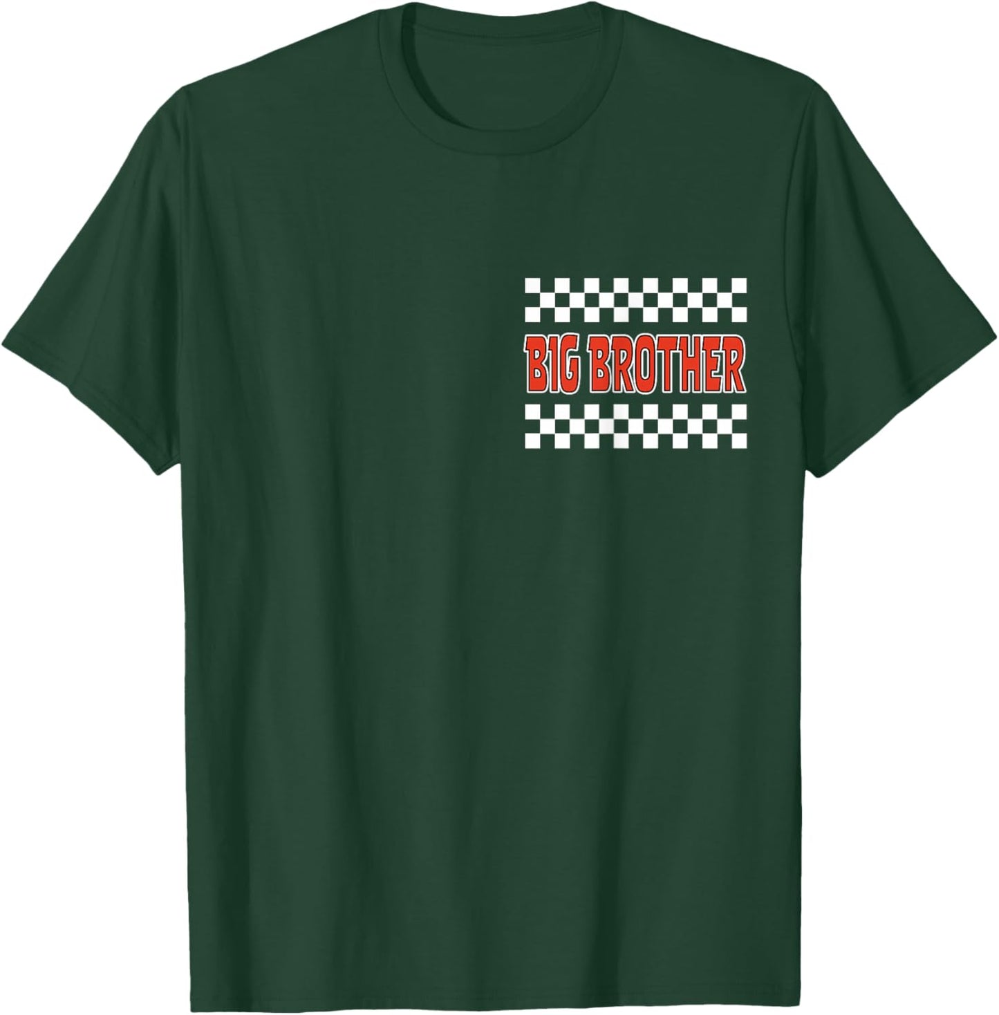 Big Brother Pit Crew Family Racing Birthday Race Car T-Shirt - T-Shirt | Forest