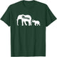 Elephant Mama With Baby Mother's Day Mom Gift T-Shirt - T-Shirt | Forest