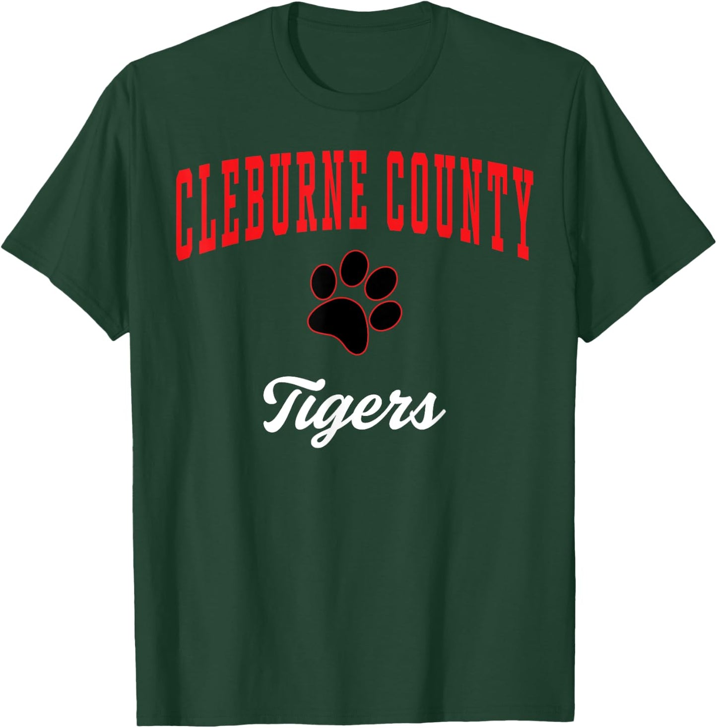 Cleburne County High School Tigers C3 T-Shirt - T-Shirt | Forest