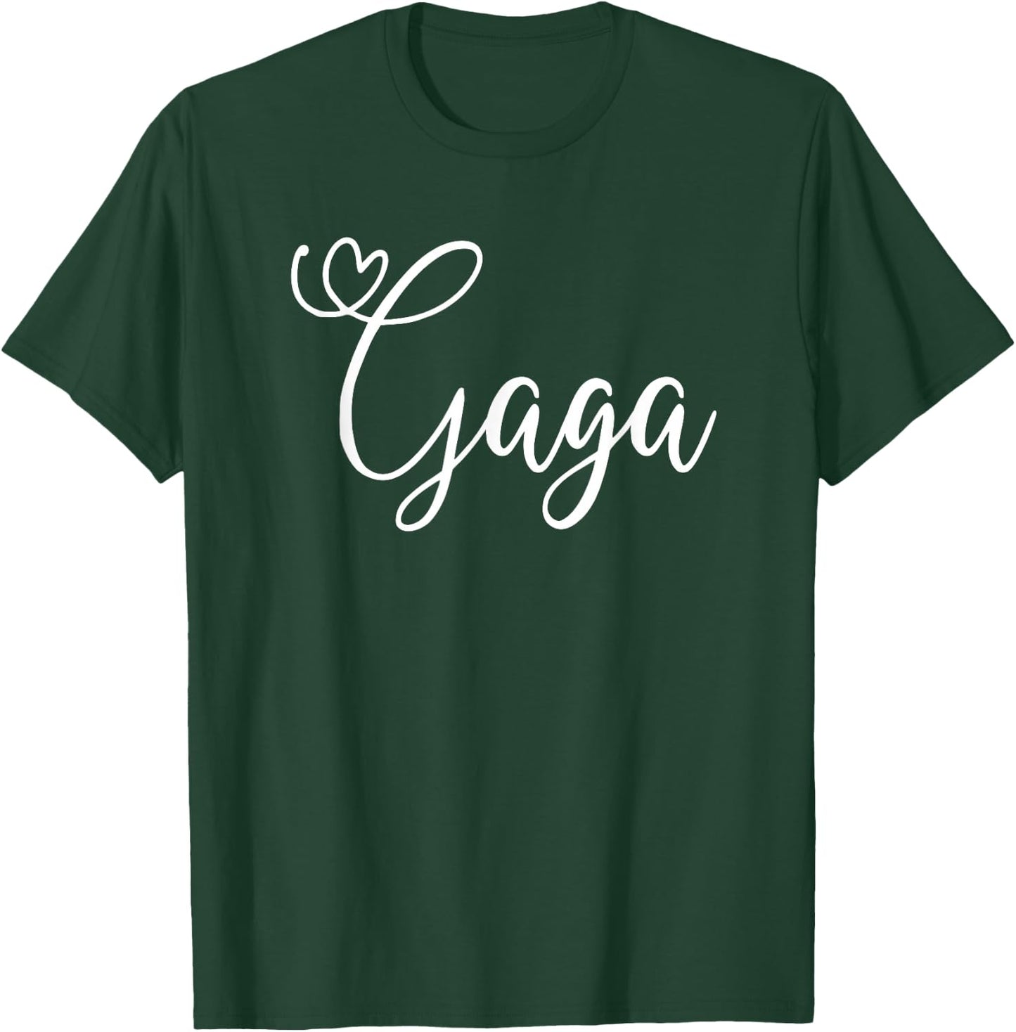 Gaga Cute Heart Grandma T-Shirt - T-Shirt | Forest
