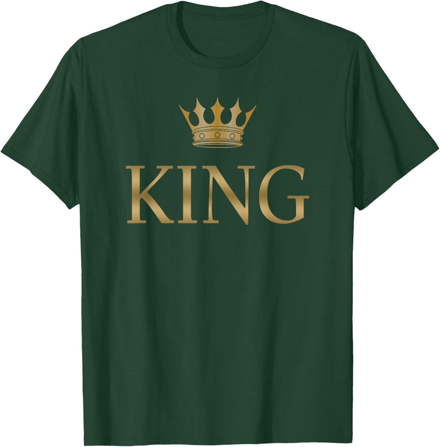 King Gold Crown Birthday T-Shirt - T-Shirt | Forest