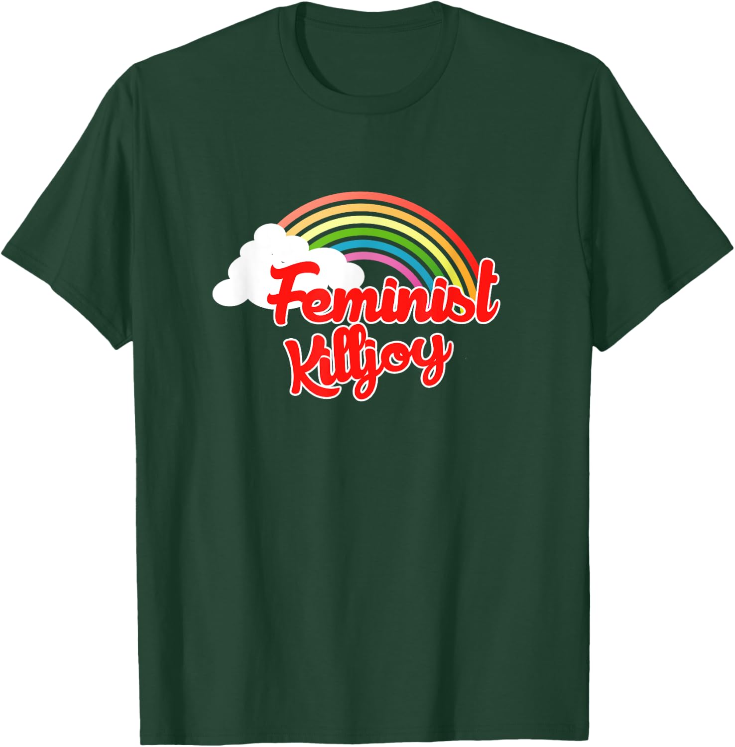 Feminist killjoy Feminism retro rainbow T-Shirt - T-Shirt | Forest
