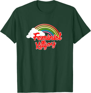 Feminist killjoy Feminism retro rainbow T-Shirt - T-Shirt | Forest