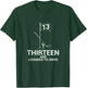 Funny Golf Saying Teen Golfer 13th Birthday T-Shirt - T-Shirt | Forest