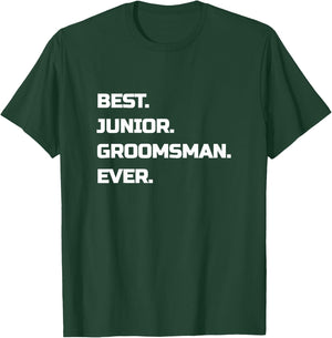 Best Junior Groomsman Kids Boys T-Shirt - T-Shirt | Forest