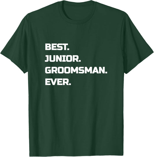 Best Junior Groomsman Kids Boys T-Shirt - T-Shirt | Forest