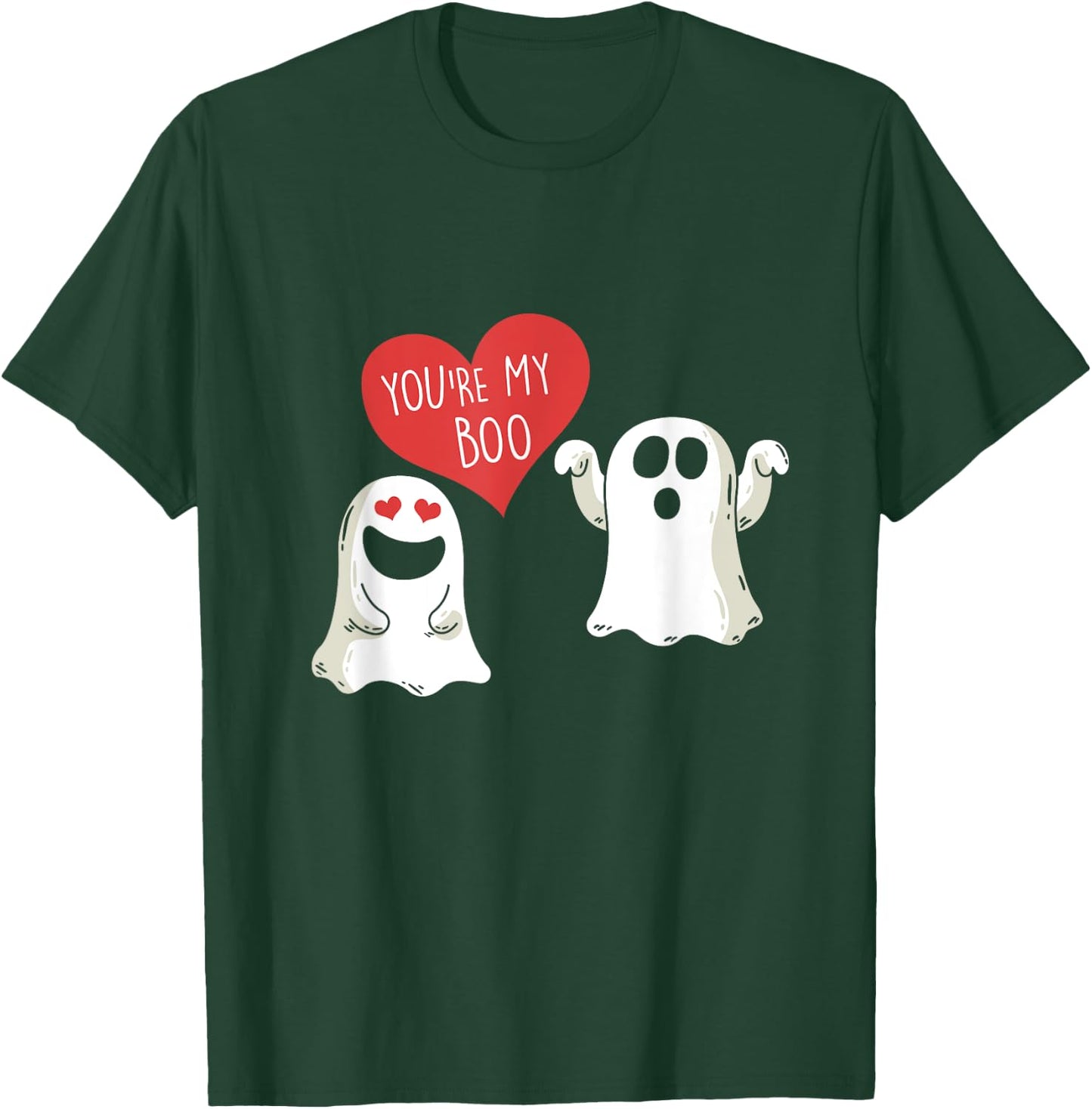 Cute Ghost Couple Boo To You Halloween Du bist mein Boo T-Shirt - T-Shirt | Forest