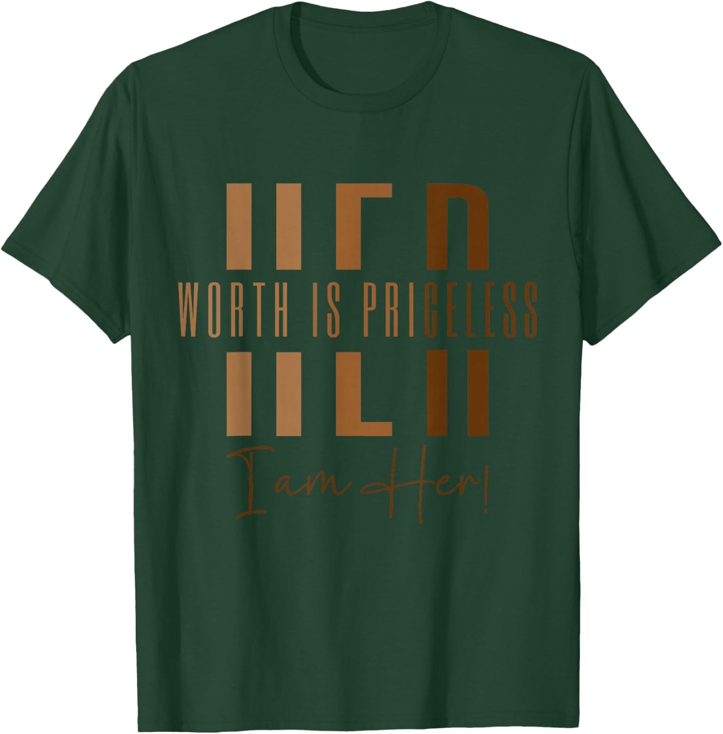 African Melanin Queen Girls & Melanated Black Pride T-Shirt - T-Shirt | Forest