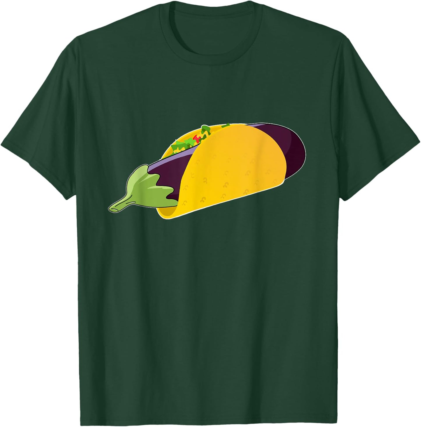 Funny Adult Sexual Innuendo Humor T Shirt Eggplant Taco Gift T-Shirt - T-Shirt | Forest