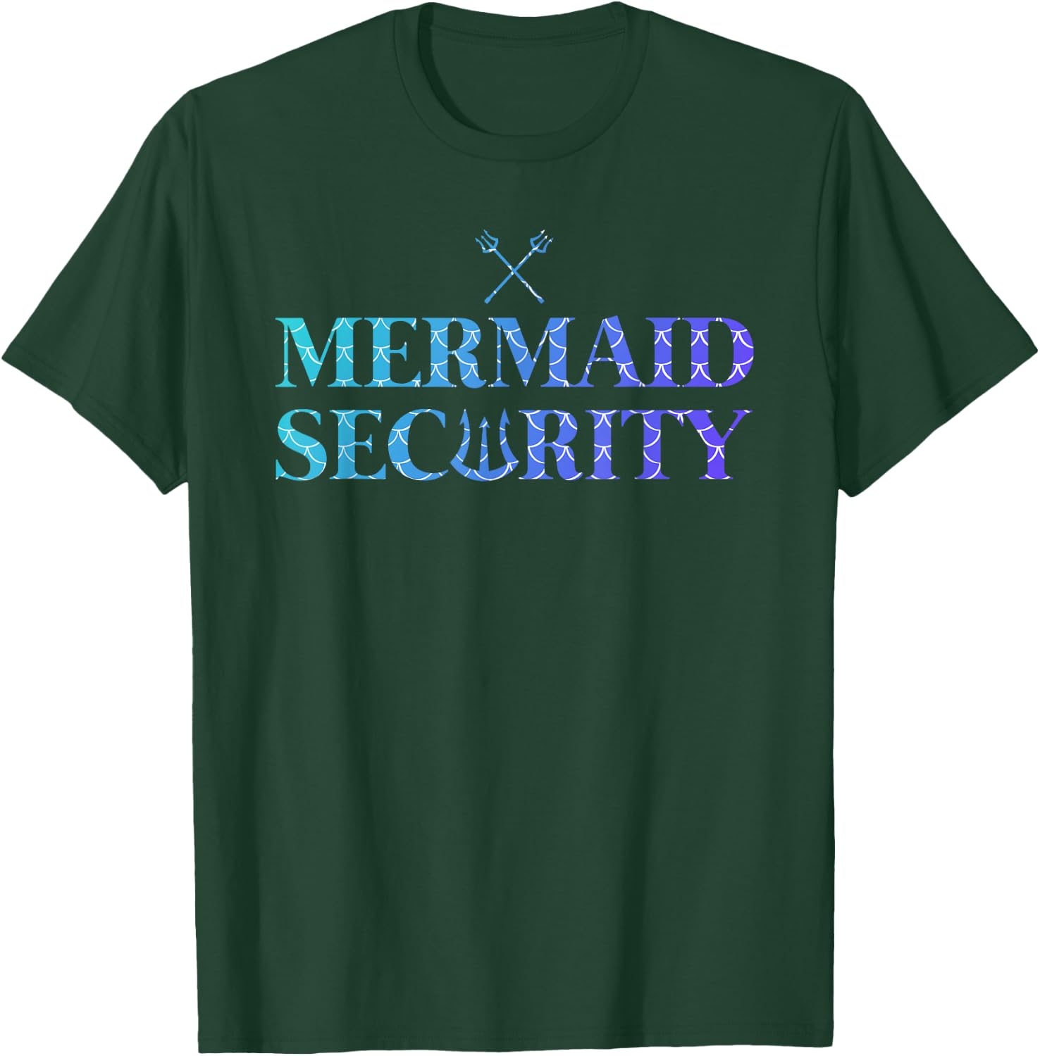 Merman Mermaid Security T-Shirt - T-Shirt | Forest