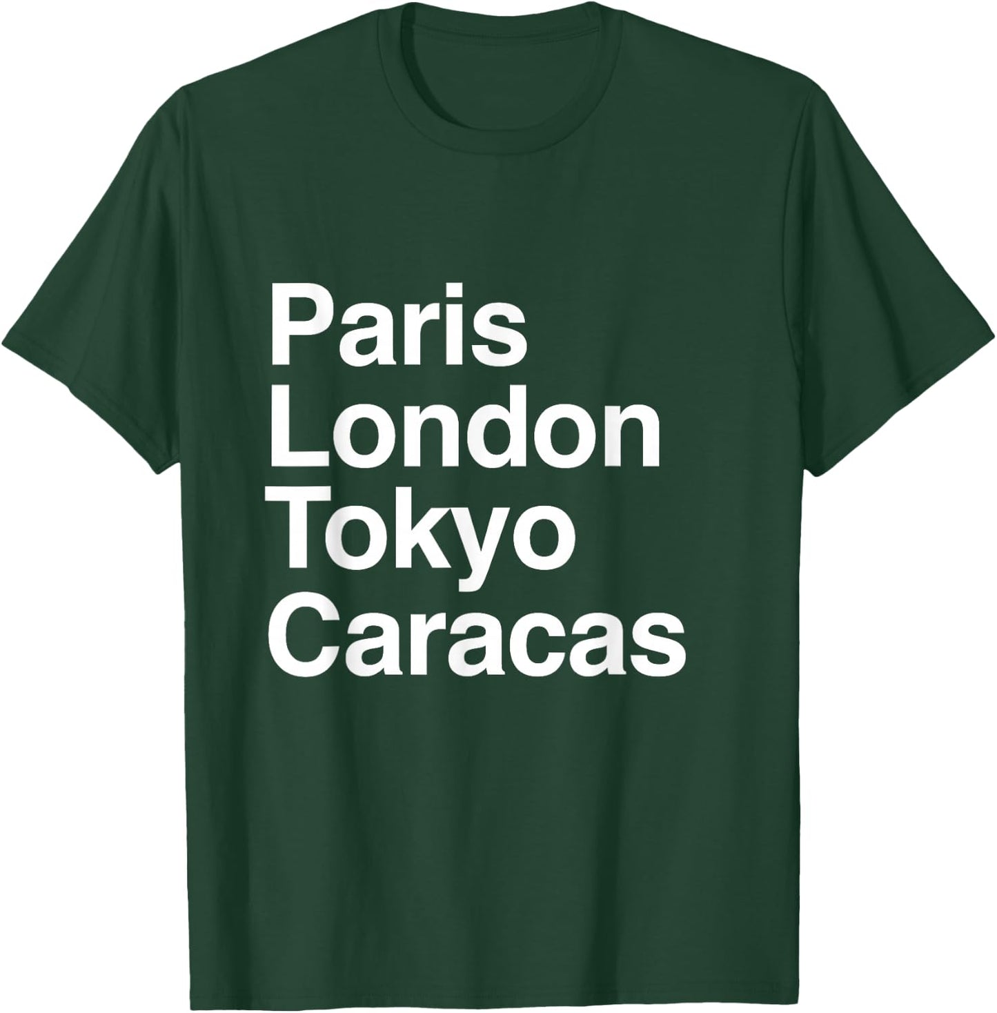 Paris Tokyo London Caracas Gift Design Caracas Souvenir T-Shirt - T-Shirt | Forest