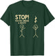 StrikeAChordClothing Co. Stop You're Under Arrest Funny Music Notation Theory Joke - Black, Small T-Shirt - T-Shirt | Forest