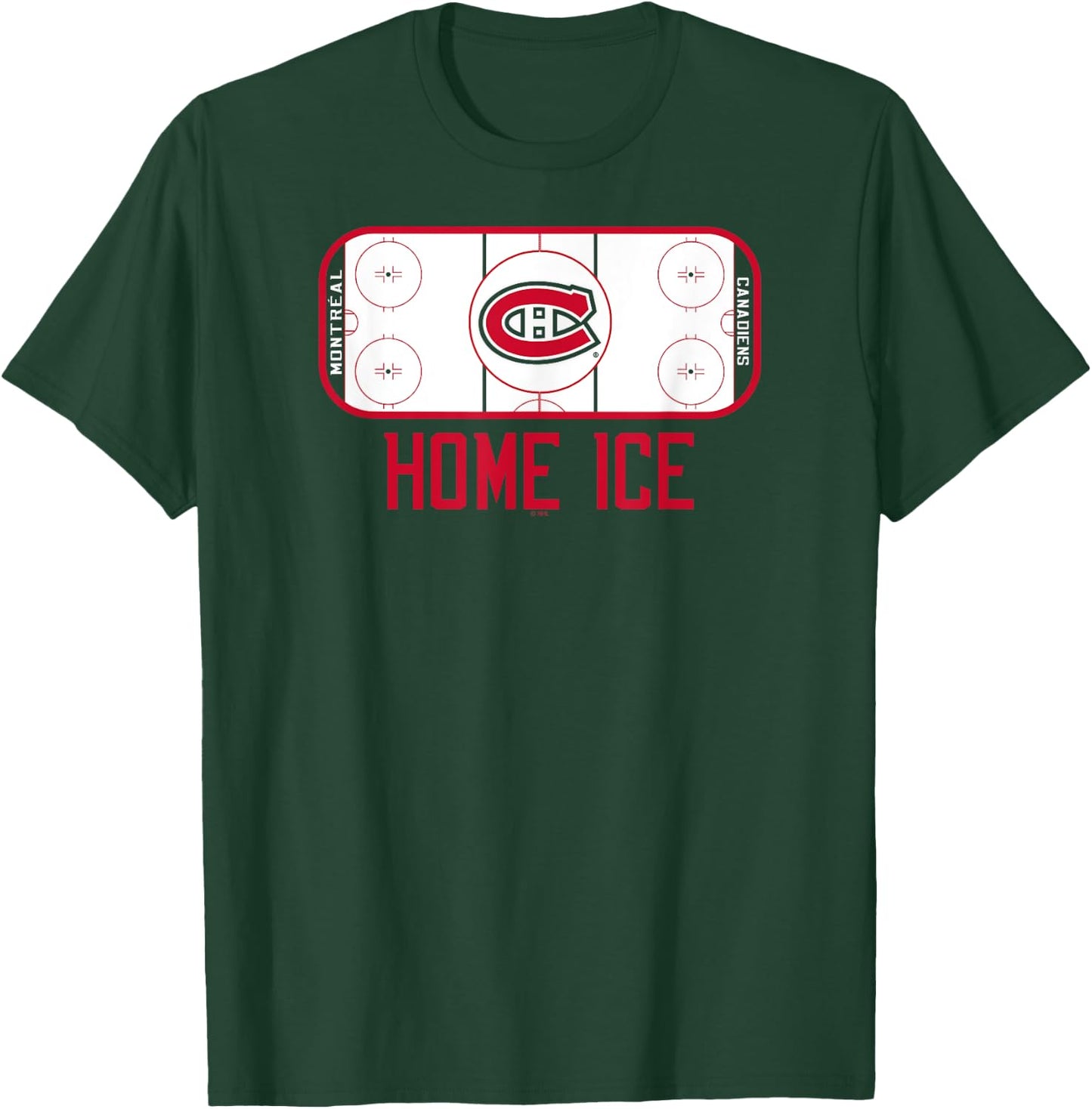 Montreal Canadiens Home Ice Royal Officially Licensed T-Shirt - T-Shirt | Forest