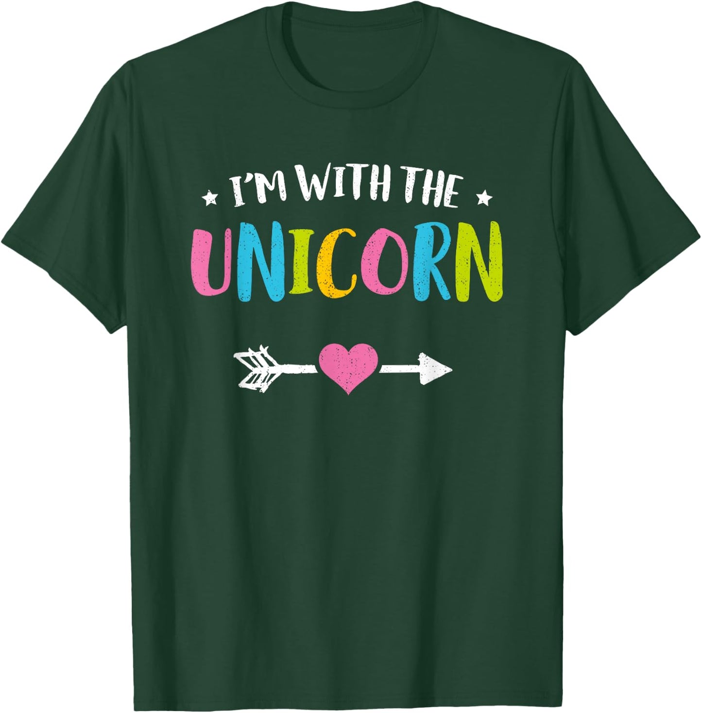 I'm With The Unicorn Cute Funny Couple Halloween Costume T-Shirt - T-Shirt | Forest