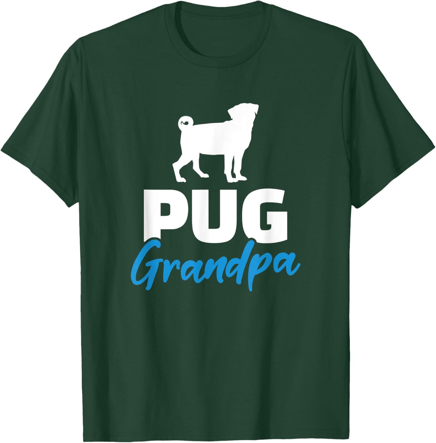 Pug Grandpa T-Shirt - T-Shirt | Forest