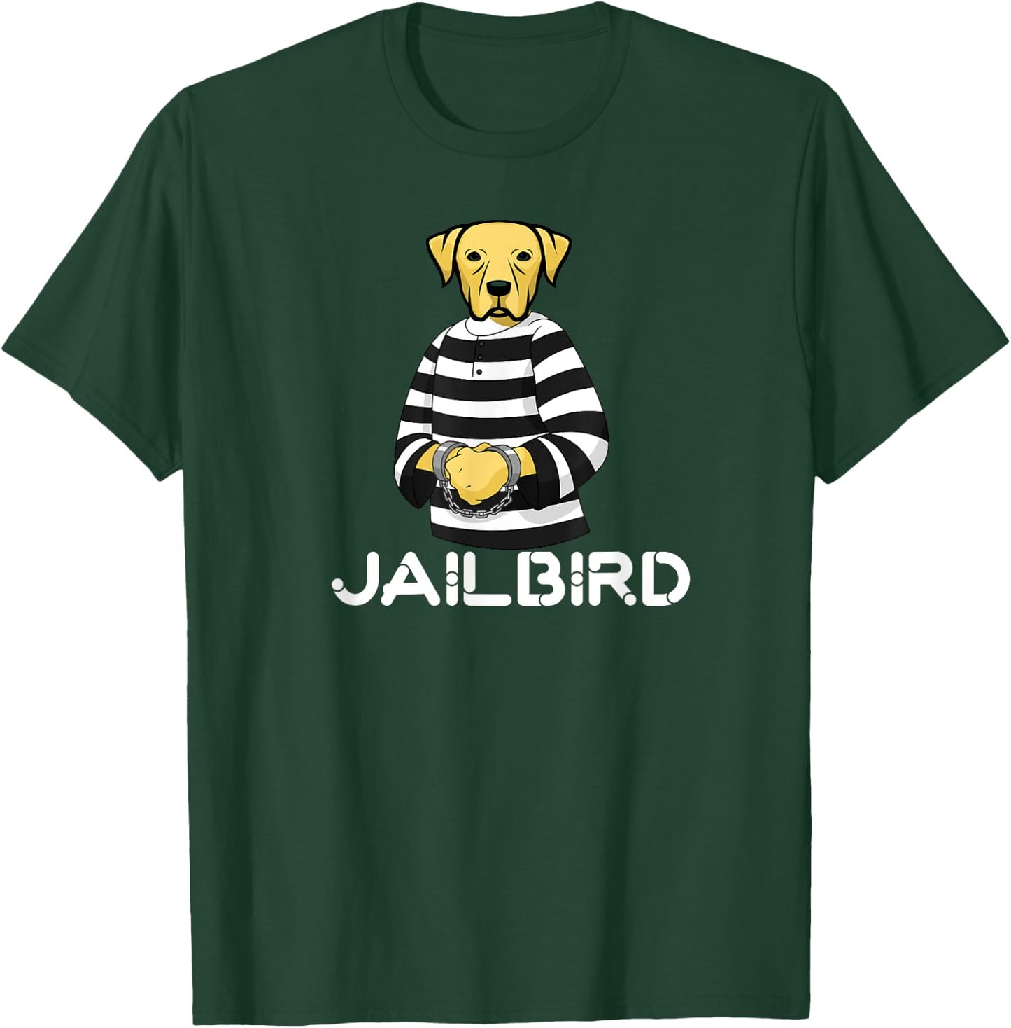 Funny Pet Puppy Dog Lovers Bad Jailbird Puppy T-Shirt - T-Shirt | Forest