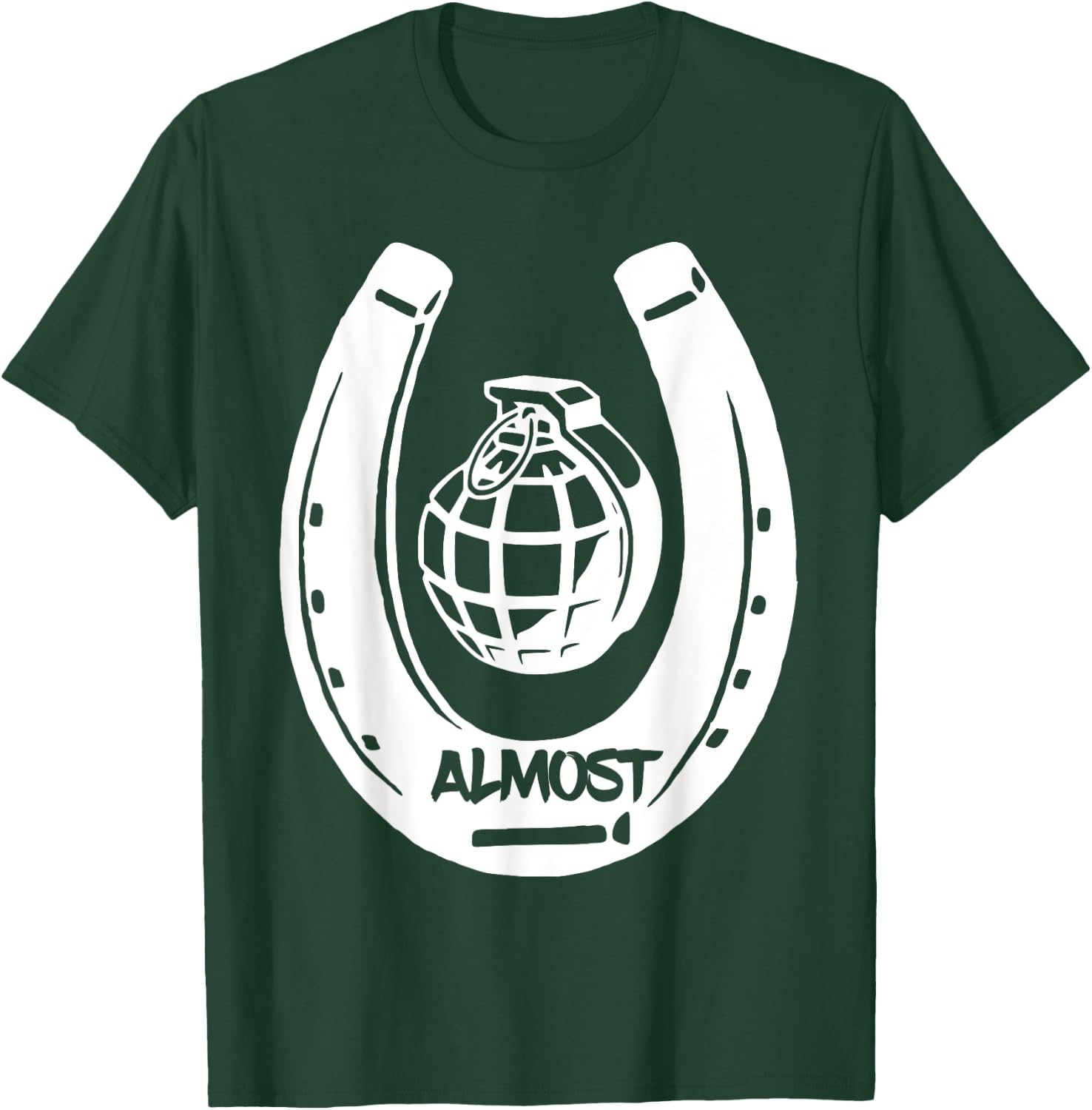 Close Only Counts - Horseshoes and Hand Grenades T-Shirt - T-Shirt | Forest