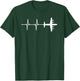 EKG Heartbeat P-3 Orion Military Plane Shirt T-Shirt - T-Shirt | Forest