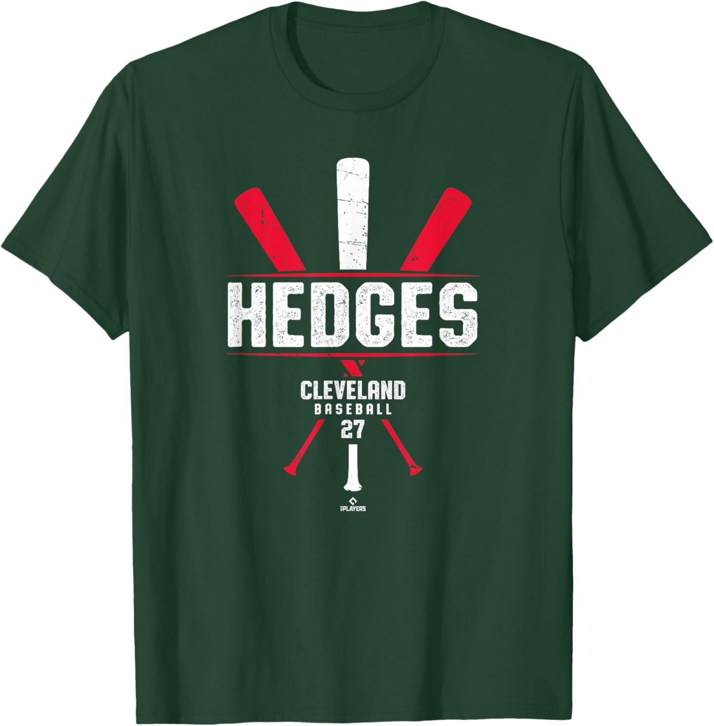Vintage Baseball Bat Gameday Austin Hedges Cleveland T-Shirt - T-Shirt | Forest