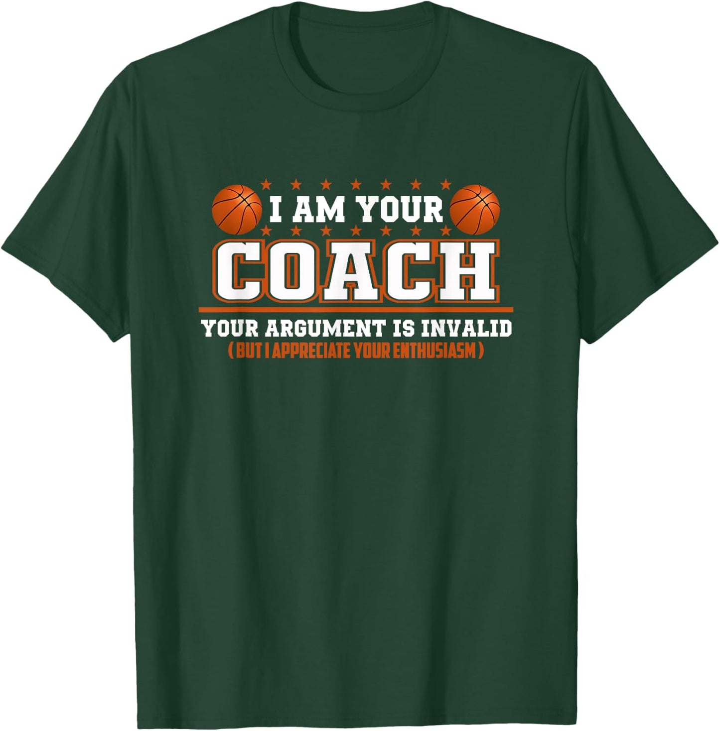 Funny Basketball Coach Shirt | Coaching Staff T-Shirt - T-Shirt | Forest