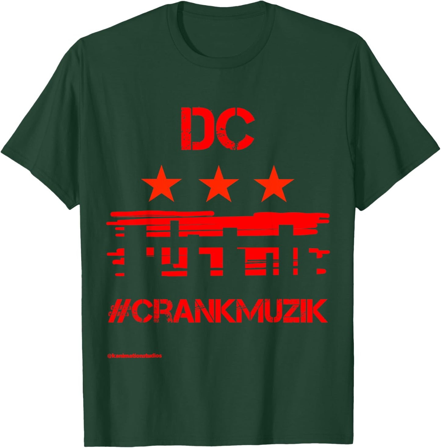 Washington DC Crank Music Go Go Men Women T-Shirt - T-Shirt | Forest