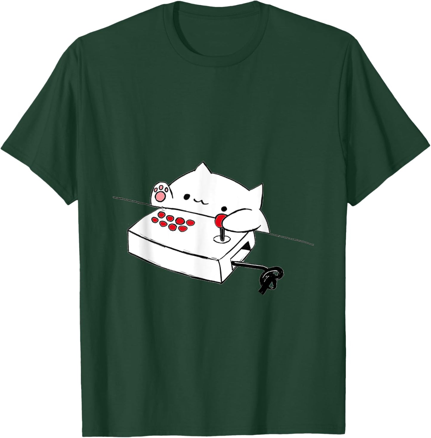 Funny Bongo Cat Funny Cute Gamer Meme Cat Men Women Kids T-Shirt - T-Shirt | Forest