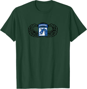 18th Airborne Corps Jumpwings T-Shirt - T-Shirt | Forest