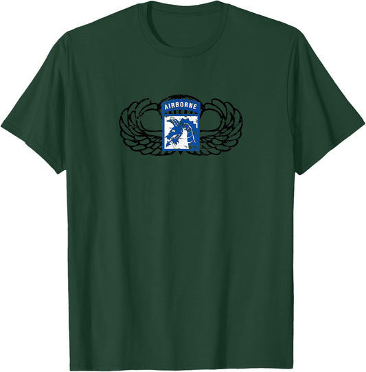 18th Airborne Corps Jumpwings T-Shirt - T-Shirt | Forest