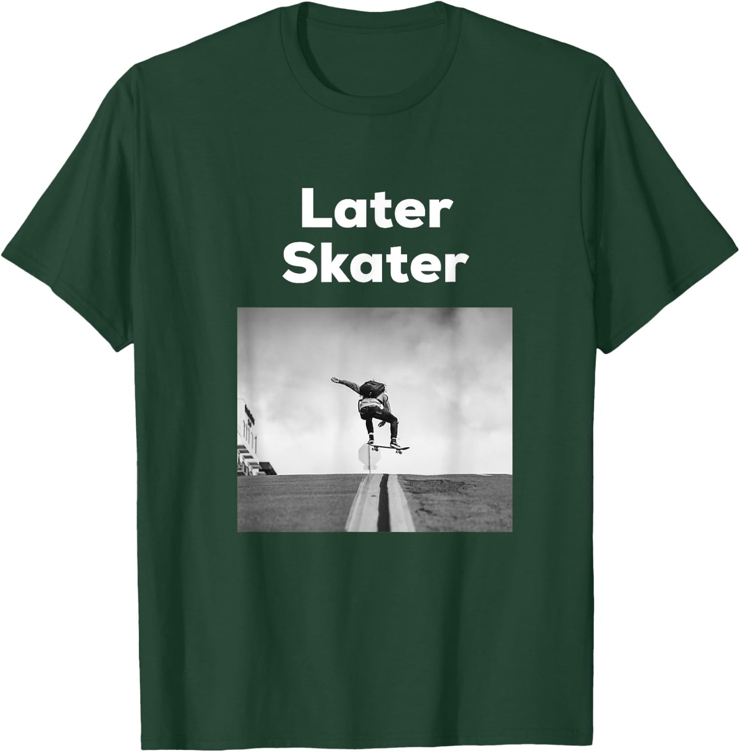 Later Skater T-Shirt - T-Shirt | Forest
