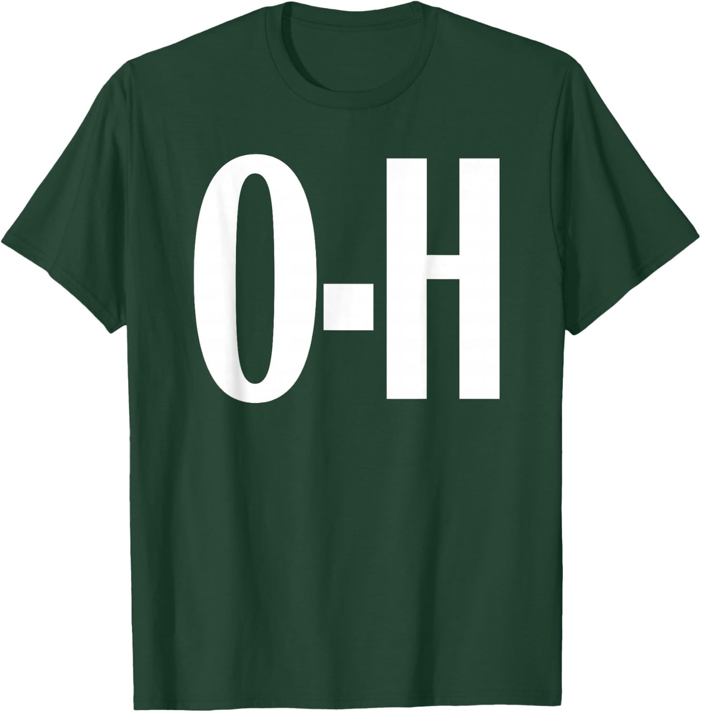 O-H Couples Matching Ohio Sports Football Funny Fun T-Shirt - T-Shirt | Forest