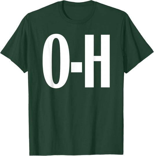 O-H Couples Matching Ohio Sports Football Funny Fun T-Shirt - T-Shirt | Forest