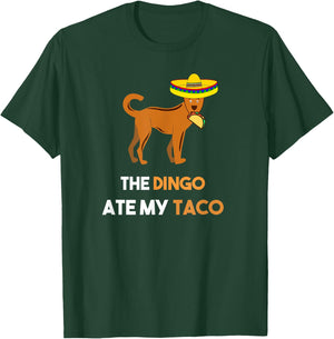 Funny Taco Shirt Dingo Shirt The Dingo Ate My Taco T-Shirt - T-Shirt | Forest