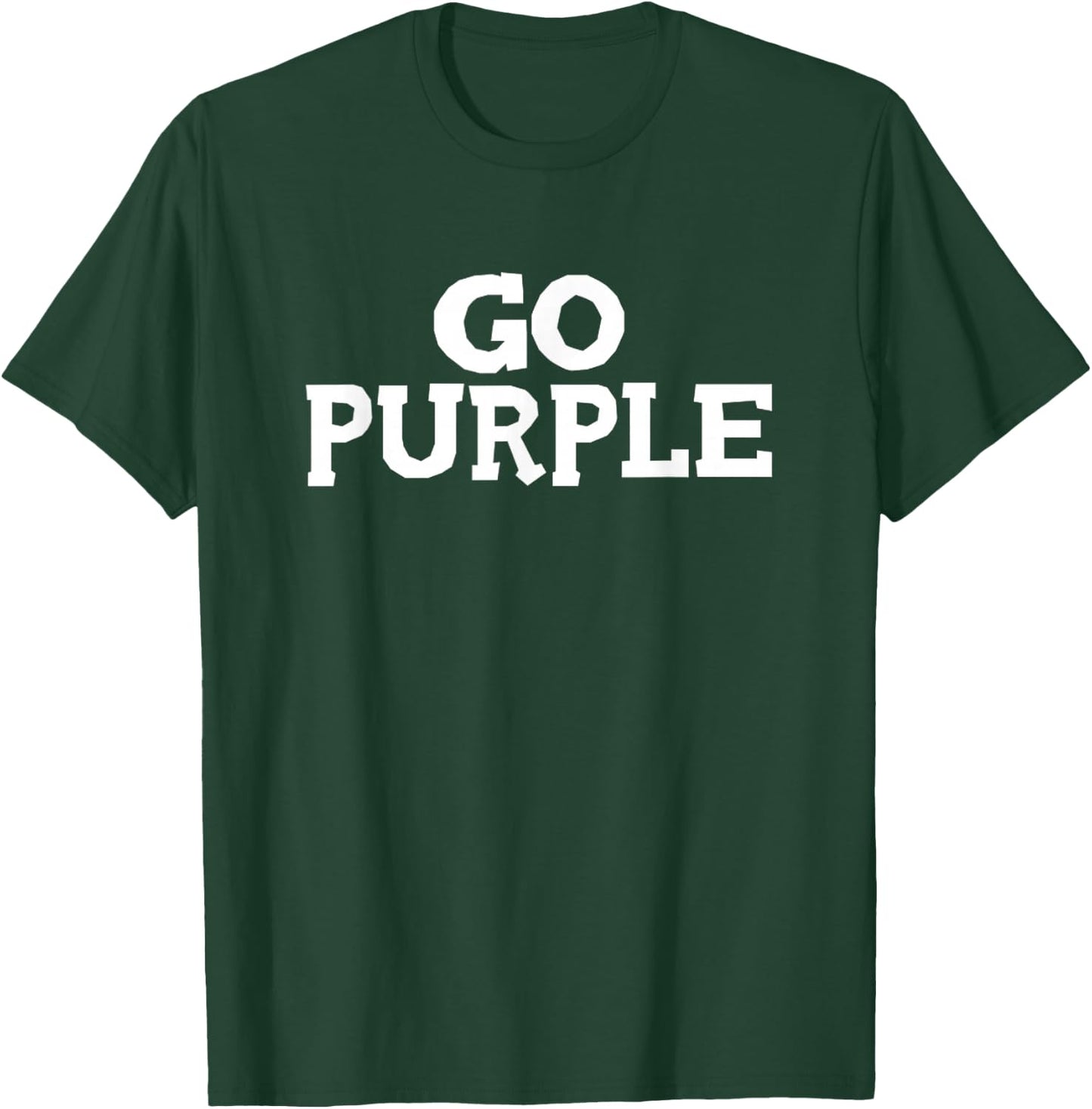 Go Purple Team Spirit Gear Color War Grape Wins The Game Fan T-Shirt - T-Shirt | Forest