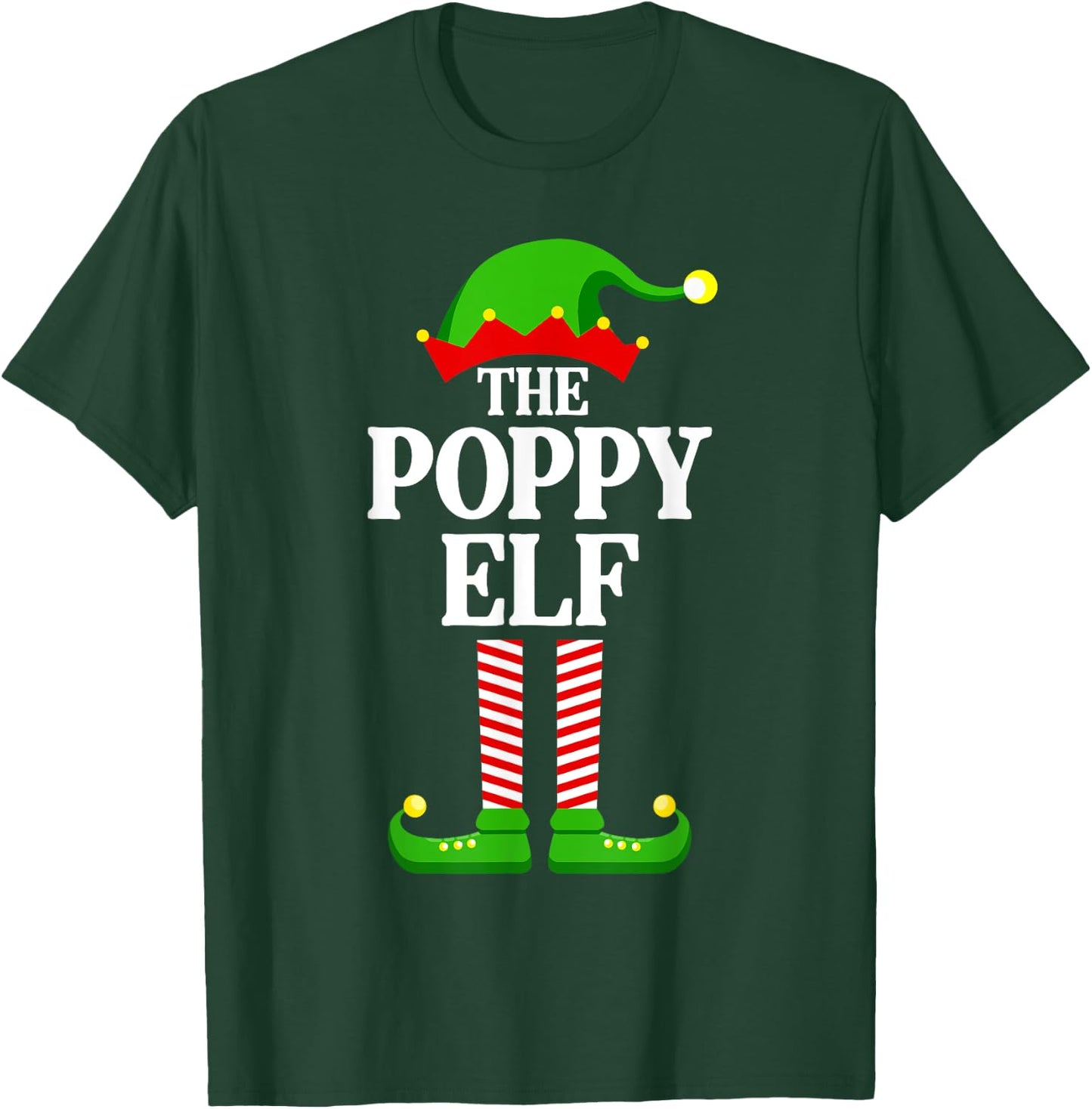 Poppy Elf Family Matching Group Funny Christmas T-Shirt - T-Shirt | Forest
