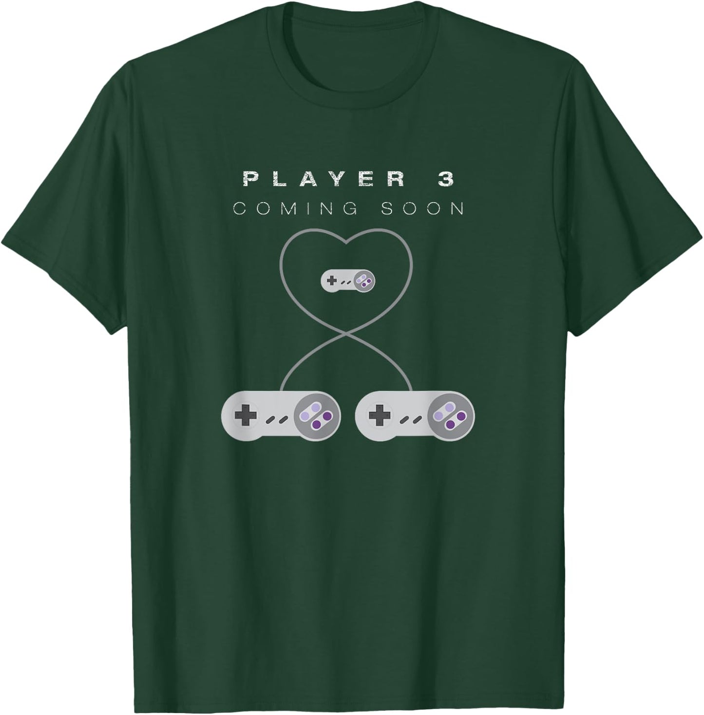 Gamer Pregnancy Baby Announcement Shirts | Men & Women T-Shirt - T-Shirt | Forest