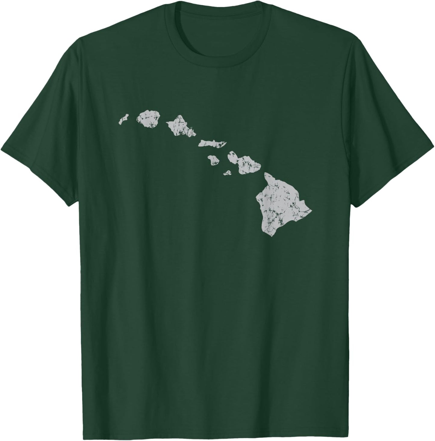 Hawaiian Island Chain Retro T-Shirt - T-Shirt | Forest