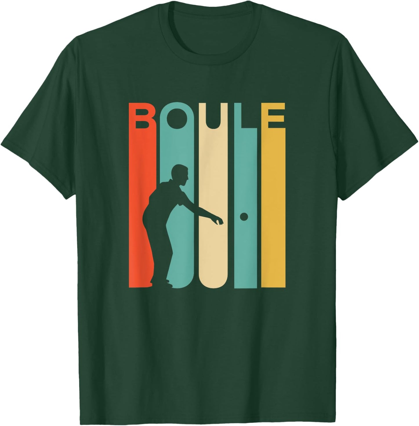 Retro Vintage Boule Shirt Petanque Player Boules Gift T-Shirt - T-Shirt | Forest