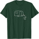Fiberglass Egg Travel Trailer Boler Casita Scamp Camper Dog T-Shirt - T-Shirt | Forest
