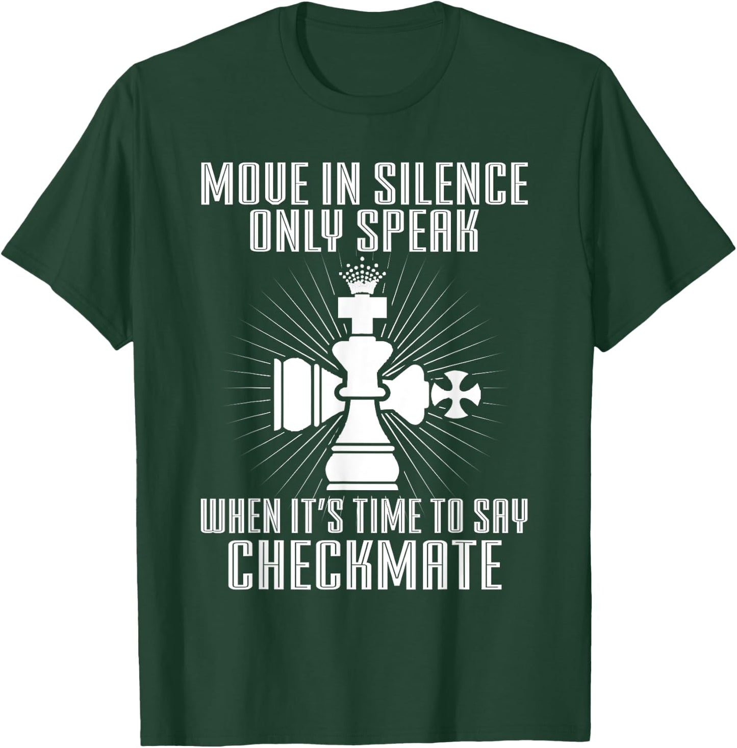 Checkmate T Shirt - Chess Game King and Queen T-Shirt - T-Shirt | Forest
