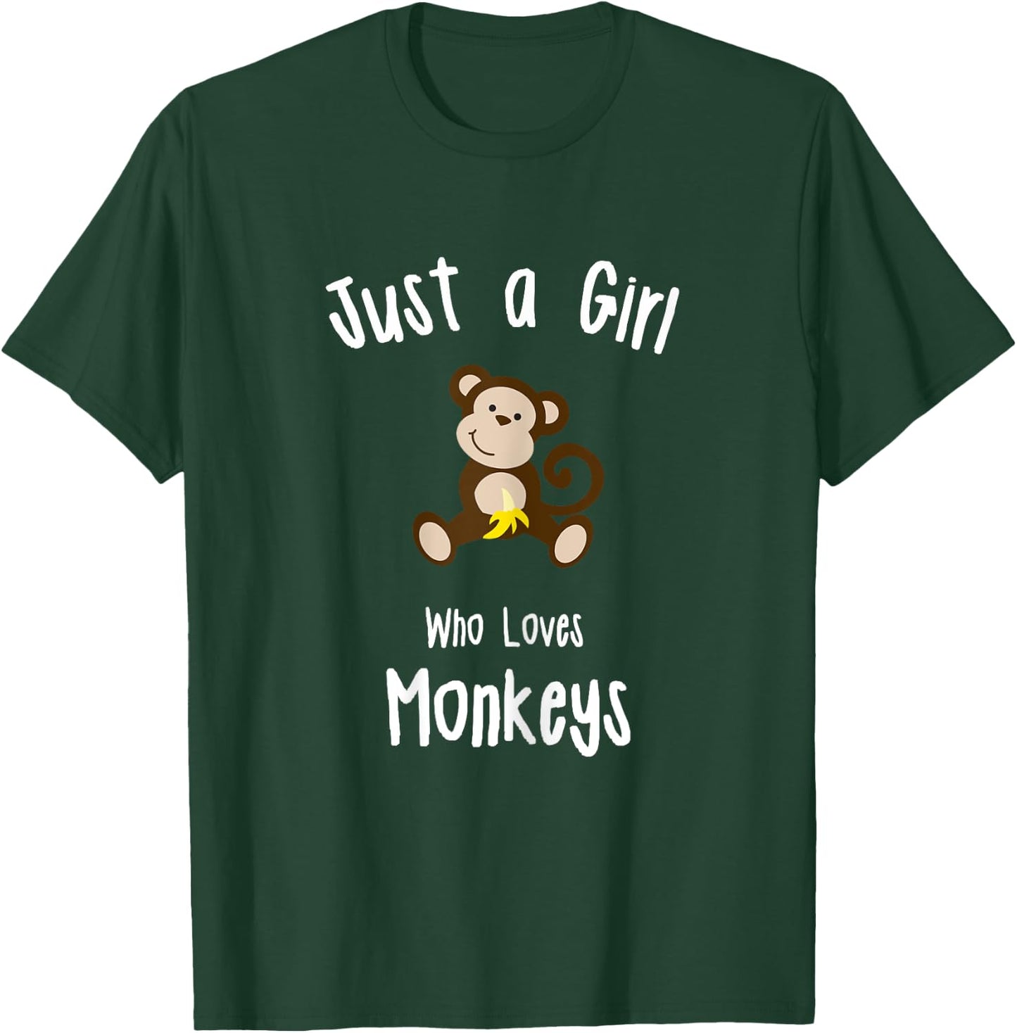 Monkey Shirt for Girls T-Shirt - T-Shirt | Forest